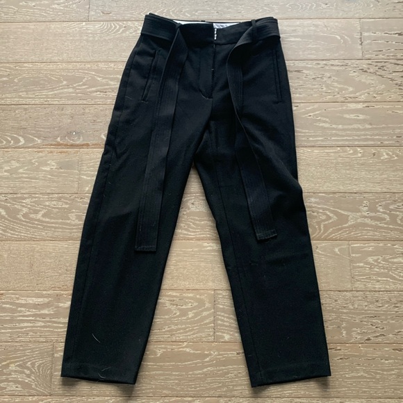 Wilfred Tie Front Pant, Black, Size 4 - Picture 1 of 3